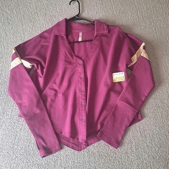 NWT- Free People Movement Quinn Snap Cardigan Sweatshirt - Picture 3 of 12